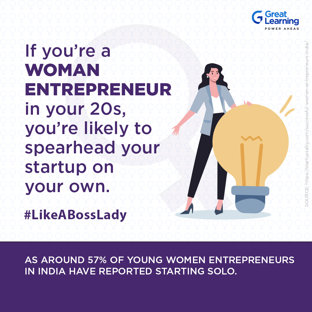 Great_Learning's tweet photo. The women entrepreneurs of our country don’t rely on anyone to make their dreams come true and #PowerAhead alone in full force.
This #WomensDay, we are honouring all such women who take charge of their goals and move forward #LikeABossLady to grab the success they deserve. https://t.co/5py2stoViK