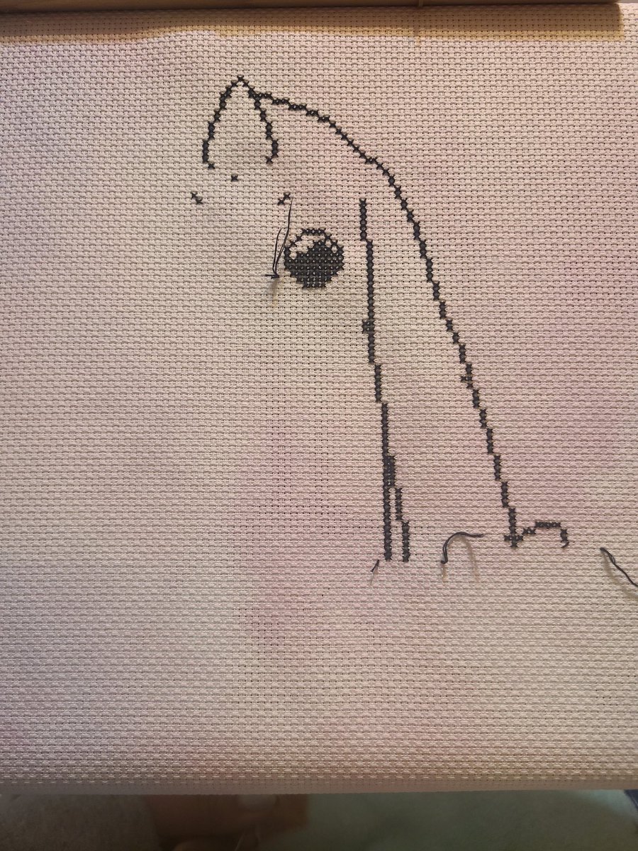 _knight93's tweet photo. Progress for today on new cross stitch project 🪡 https://t.co/3bQ7P2JJvY