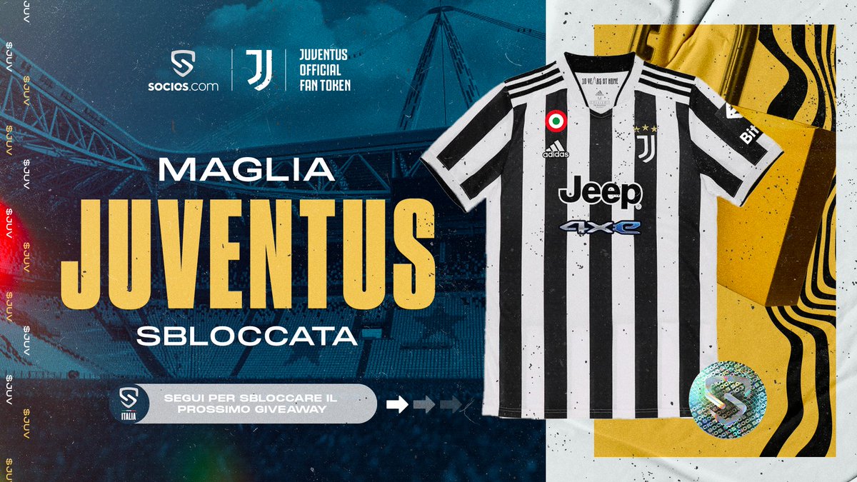 SociosItalia's tweet photo. 🔓 GIVEAWAY

Vinci una maglia autografata della @juventusfc:

✅ Segui @SociosItalia
✅ Retweet
✅ Commenta #EPoiNeRestano1000

$JUV ⚡️ $CHZ https://t.co/VJhnpyohPJ