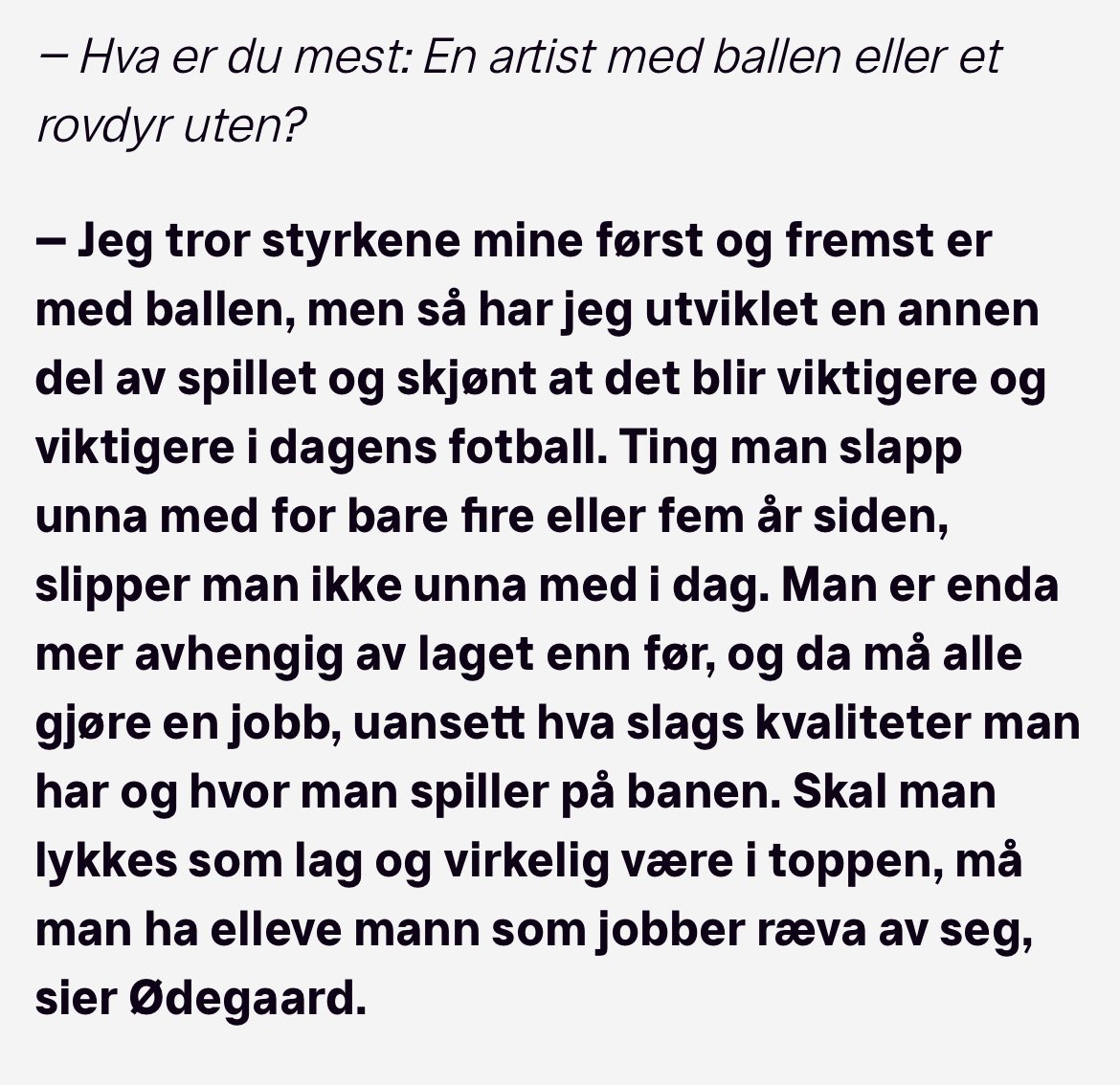 skolemorten's tweet image. MØ har skjønt det. Og dette var ofte Arsenals problem mot de andre topplagene, når de hadde Özil på banen. Måtte forsvare seg i undertall. Ble spilt rett igjennom.