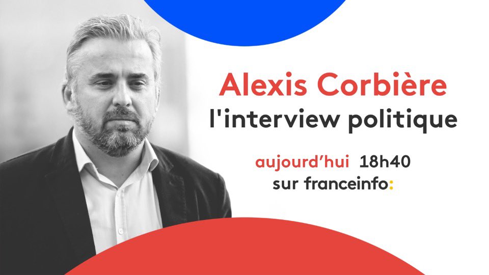 jcgaleazzi's tweet photo. Ce dimanche l’invité du nouveau rdv de franceinfo 📺 canal 27 : @alexiscorbiere, député (@FranceInsoumise) de Seine-Saint-Denis et porte-parole de @JLMelenchon, candidat à l’élection présidentielle. On se retrouve à 18h40 pour #linterviewpolitique https://t.co/agzsitYyIY