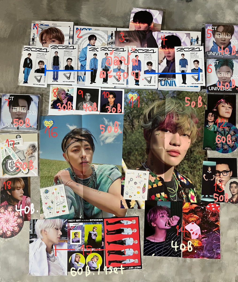 nudundune's tweet photo. ( pls rt ) 
เลข/ราคาการ์ด + ของในบั้มพร้อมส่ง🤍

- จุดสีเหลือง = ได้กู้ดด้วย 
- ดอกจัน = มีตำหนิ
- ราคาไม่รวมส่ง ลทบ 25 / ems 45
- ฝากเอฟได้ กี่ใบก็ได้ เช็คจากการเสริชชื่อแอค
- รับวอลเลตเฉพาะยอด 100฿ ขึ้น

ลงให้ f วันเสาร์ที่ 12/03 19.00

ใครสนใจฝากด้วยค่า🥺 #ตลาดนัดnct https://t.co/IJ06exb8bA
