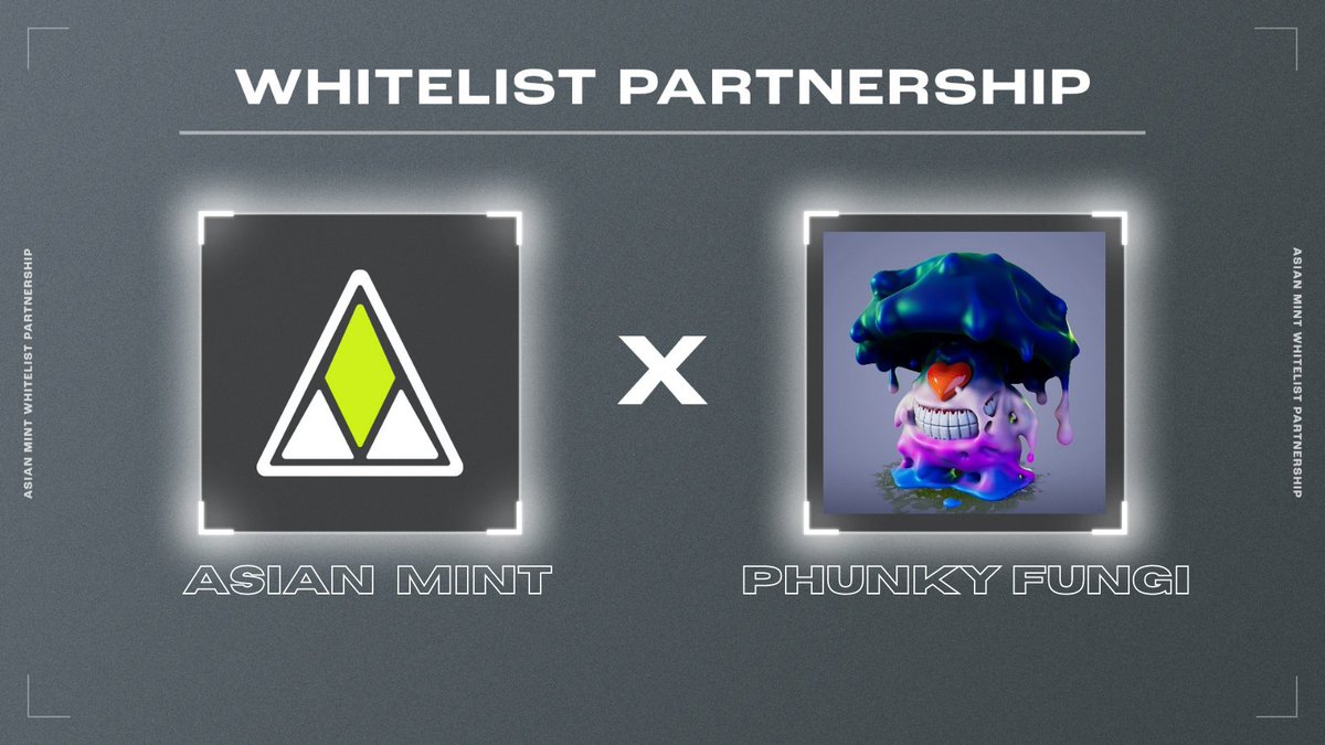 am_n3twork's tweet photo. GN! @PhunkyFungi has teamed up with us and they've given us 2 WL spots for our community! 🎉

Here's how to enter:
1️⃣ Follow @asian_mint  &amp; @PhunkyFungi 
2️⃣ Like &amp; Retweet 
3️⃣ Tag 3 friends

Winners will be chosen in 24 hours ⏰

#AMGMI https://t.co/OA5tQi8hHv