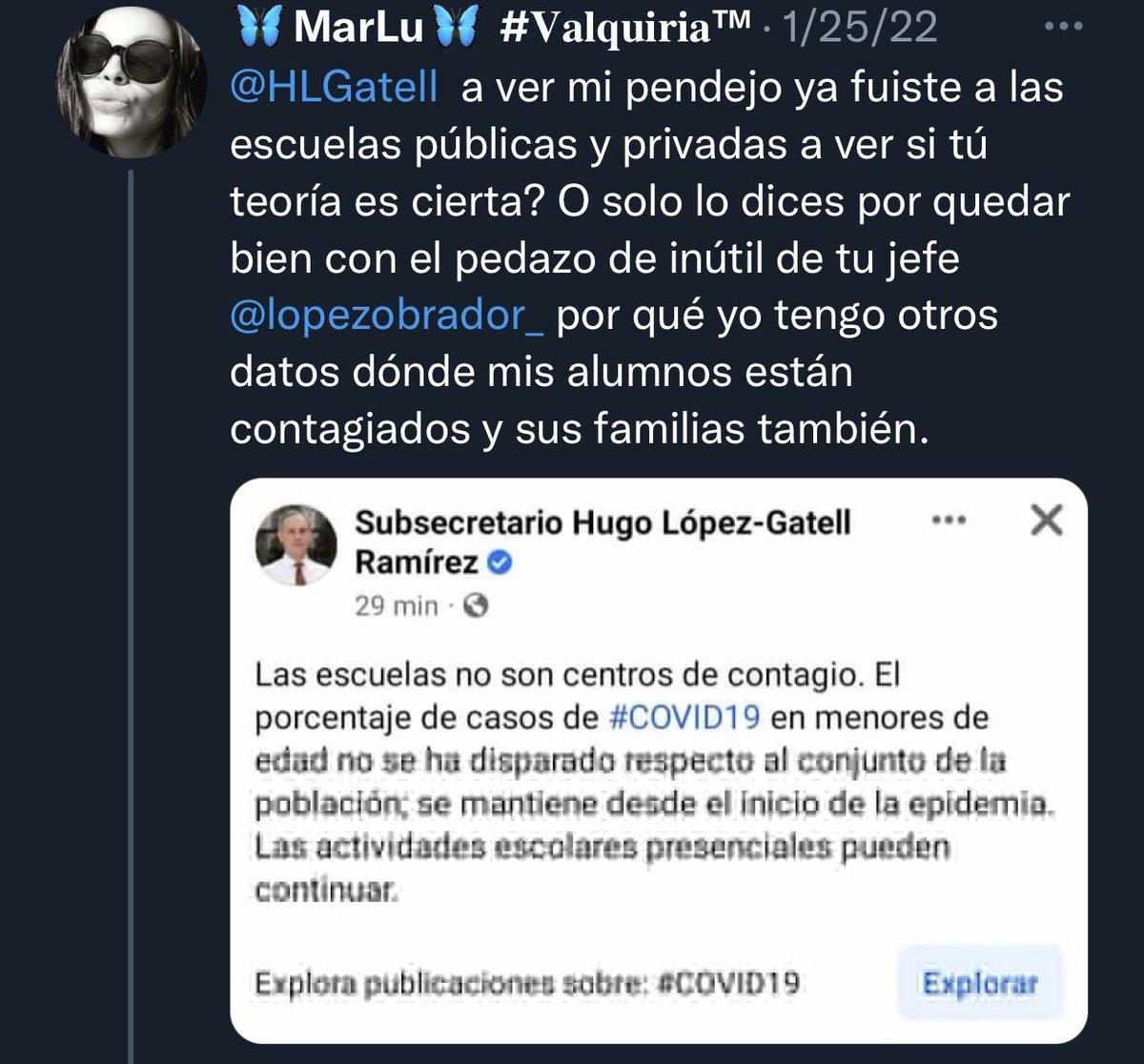 ceaze408's tweet photo. @stefymarquez Mejor preocupese por ir a un dr usted tambien es parte del mal de mexico lea sus coas antes de comentar https://t.co/4S3HcW5bI9