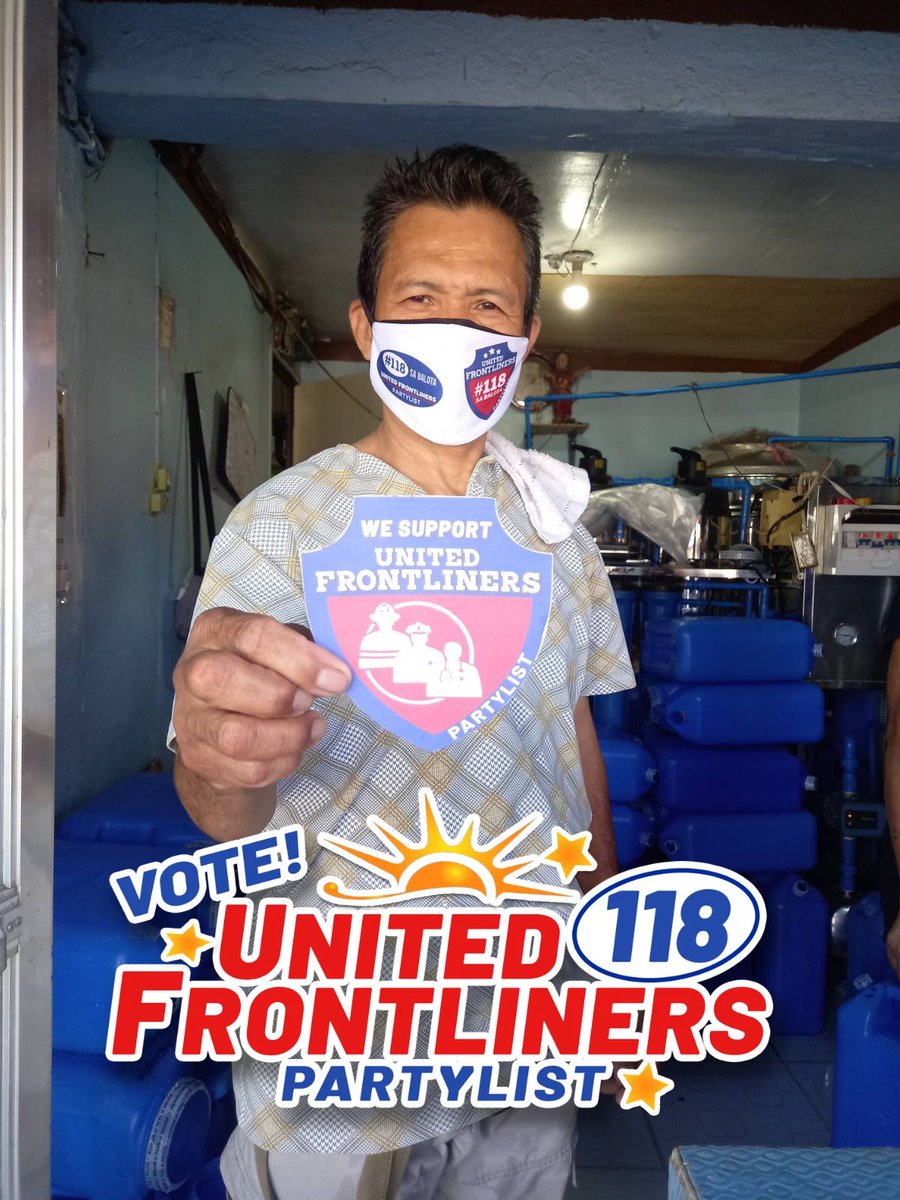 Ufph_2018's tweet photo. "BUSINESSMAN AKO, UNITED FRONTLINERS ANG PARTYLIST KO!"
#WeSupportUnitedFrontlinersPartylist

Sa bawat araw na ating kinakaharap, palagi tayong may Frontliners na makakatulong at patuloy na may makabuluhang bagay na ginagawa para sa kapwa.
#UnitedFrontlinersPartylist #118sabalota https://t.co/dtAlOlx9ZE