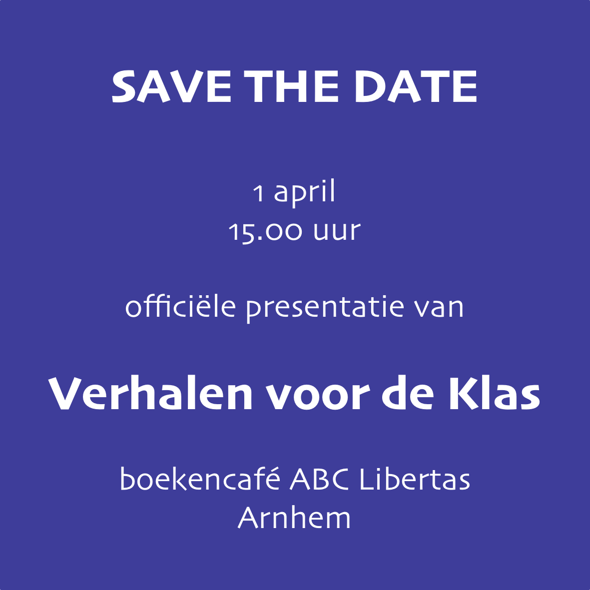 Mijn boek Verhalen voor de Klas - Handboek Storytelling voor het Middelbaar Onderwijs wordt gepresenteerd op 1 april (écht!). Erbij zijn? Je bent welkom van 15.00 tot 17.00 uur in boekencafé ABC Libertas in Arnhem. Geef je even op via: forms.gle/tghYm8at34pWRe…