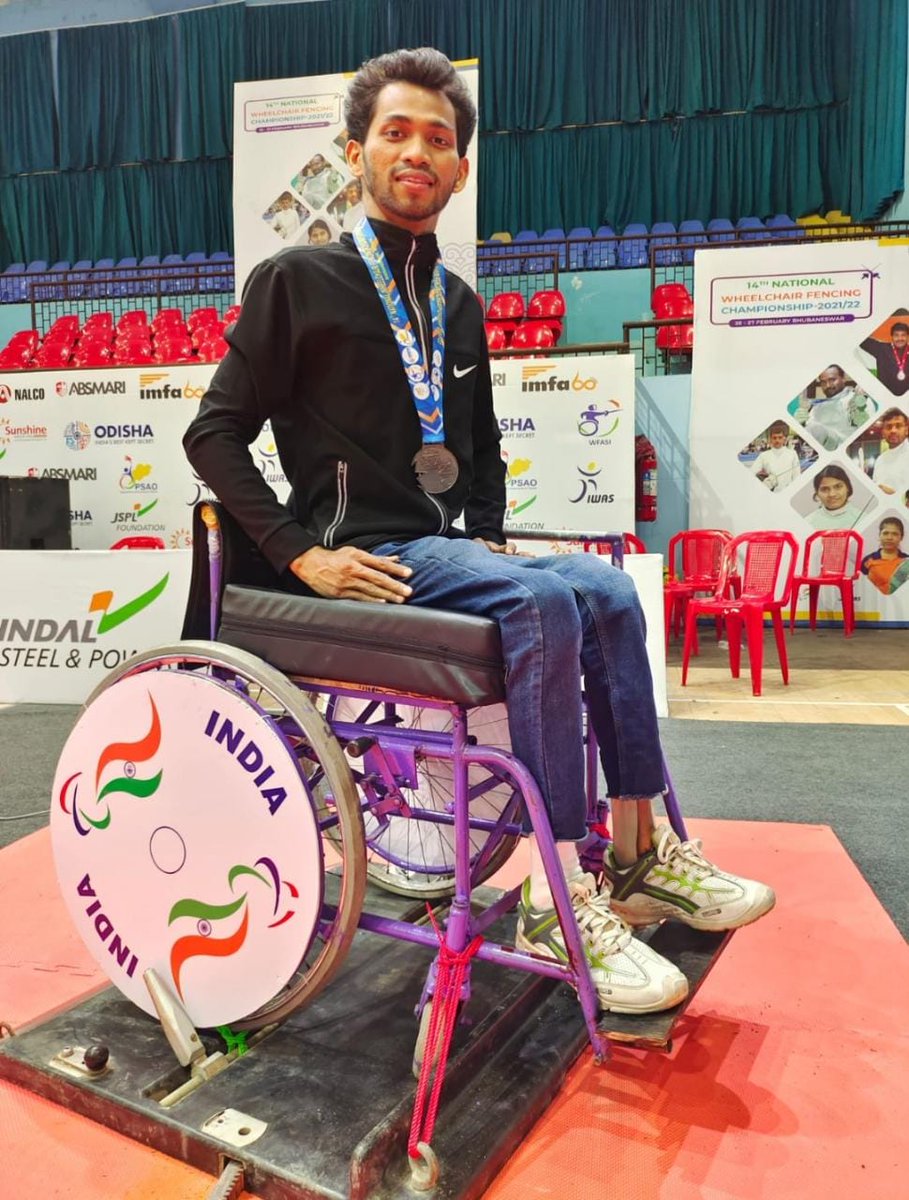 AmanThalari's tweet photo. Won Bronze Medal For Maharashtra State at Odisha,Bhubaneswar and 14th National Wheelchair Fencing Championship and Thanks to Mumbai Fencing Association and My Coaches For Always Supporting Me.@FirstpostSports @Sportskeeda @sportstarweb @FitIndiaOff @FIE_fencing @eurofencing https://t.co/87a80LyywK