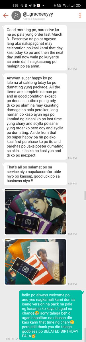 Mks_ShopPH's tweet photo. Thank you for trusting and supporting us🤎 sorry for the mistakes pero buti naman dumating ng safe, bawi ako next time mga mare labyo😙 belated birthday sa aming isang buyer na si gracey, and goodluck sa pagpapauwi mo sa sunshine mo ken.#Mksproof https://t.co/Lq87YOfTYb