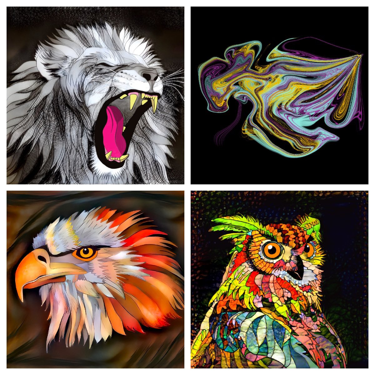 Loving wildlife and enjoying my artwork. Pls check out the links to my 4 collections here : linktr.ee/ArtAngel_NFT
Thanks!
#ArtAngelNFT #WomeninNFT #wildlife #Tigers #Lions #Eagles #Polygon #NFTCommunity #Digital