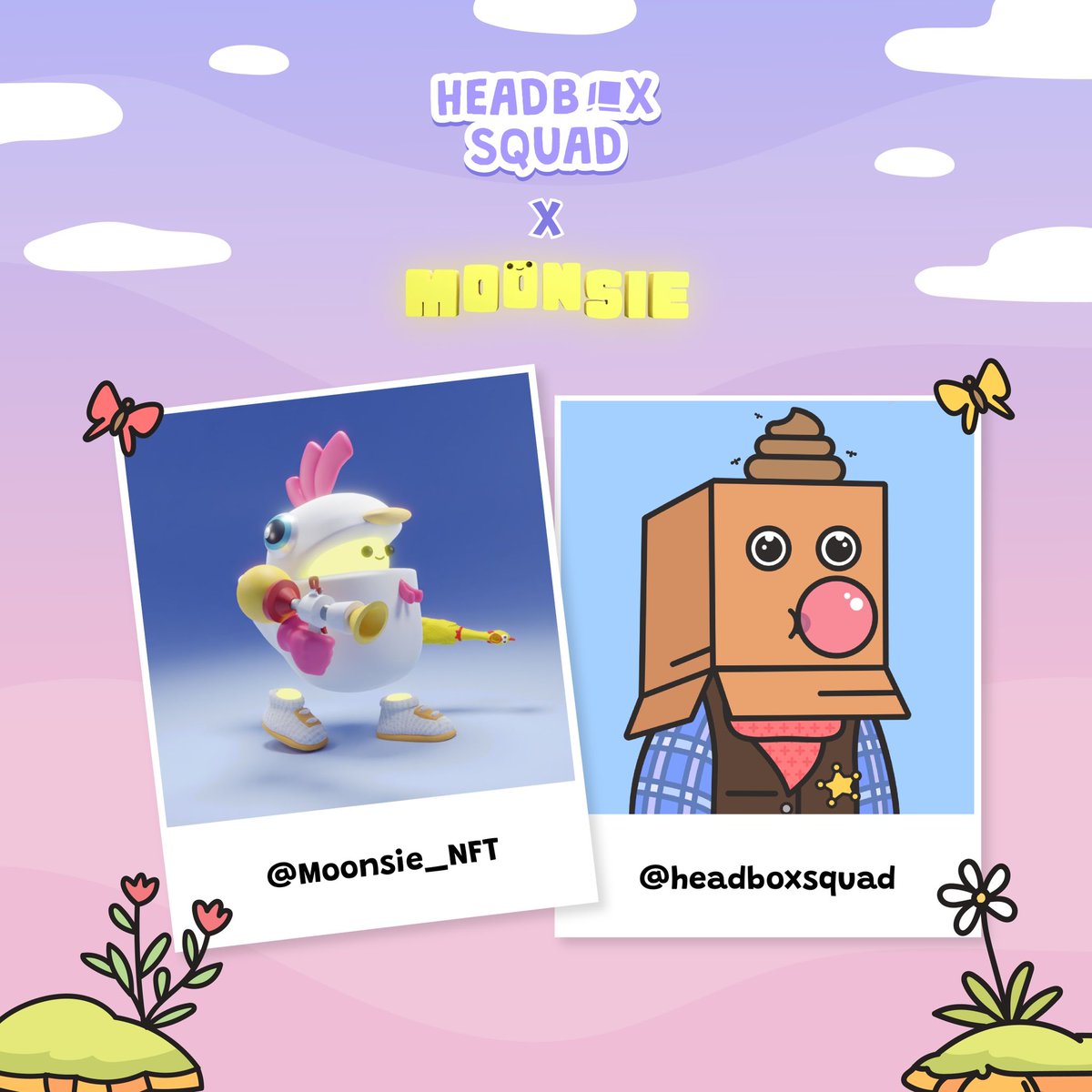 Headbox Squad (@headboxsquad) on Twitter photo Giveaway collaboration🤝
🎁Prize:
1 FREE NFT from <a href="/headboxsquad/">Headbox Squad</a>
3 WHITELIST from @Moonsie_NFT
✅ How to enter:
- Follow both <a href="/headboxsquad/">Headbox Squad</a> and @Moonsie_NFT
- Like and RT
- Tag 2-3 Friends!
#NFTs #NFTGiveaway #NFT Giveaway collaboration🤝
🎁Prize:
1 FREE NFT from <a href="/headboxsquad/">Headbox Squad</a>
3 WHITELIST from @Moonsie_NFT
✅ How to enter:
- Follow both <a href="/headboxsquad/">Headbox Squad</a> and @Moonsie_NFT
- Like and RT
- Tag 2-3 Friends!
#NFTs #NFTGiveaway #NFT