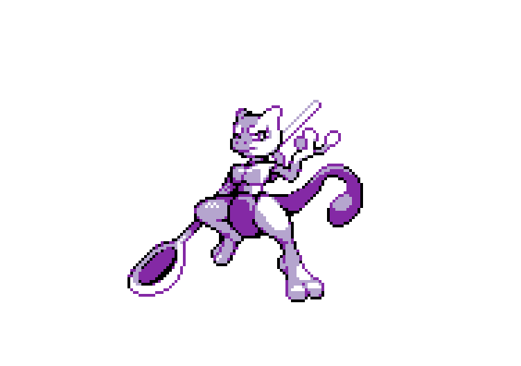 Mewtwo's soup spoon #PixelArt ド ッ ト 絵 #VacaRoxa #Pokémon.