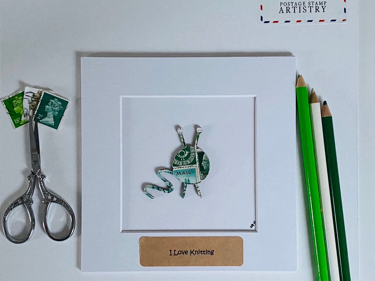 pstampartistry's tweet photo. Excited to share this item from my #etsy shop: Pick Your Art/Knitting Themed Art/Personalised/Handmade/Vintage Postage Stamp Art - 6"x6" Unframed Art https://t.co/aGiEruprSG
#UKGiftam #mhhsbd #craftbizparty #mothersday #mothersdaygift #knitting #knittingart #art #knittinggift https://t.co/IMIB8yb3G1
