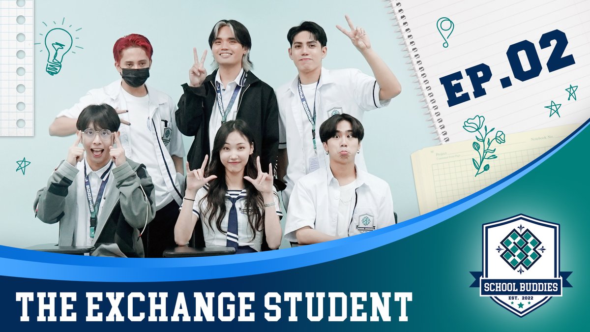 SB19Official's tweet photo. 🎥 SB19 School Buddies

Episode 2: The Exchange Student
🏫

Premiering here
🔗 https://t.co/rFLglGxOk9

SB19 THE EXCHANGE STUDENT
#SB19 #SchoolBuddies_Ep2 #SB19xJessicaLee https://t.co/JFQl5pdTJ1