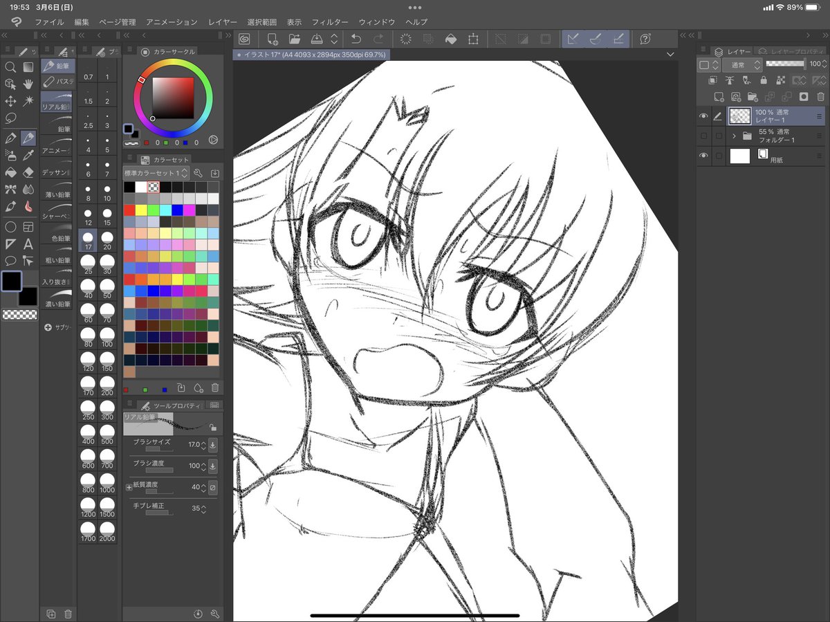 個人絵描き始める( ˘ω˘ ) 