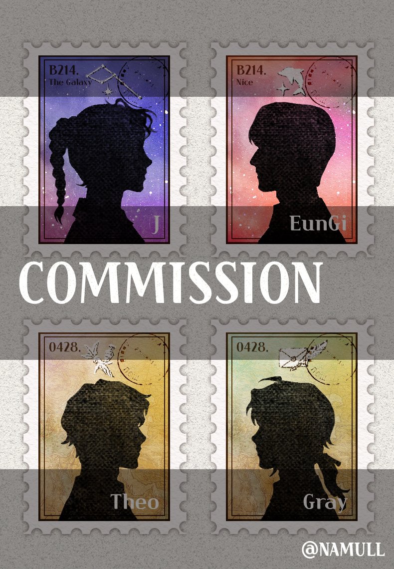 📮레트로 우표타입 커미션 작업했습니다. 커미션 신청 감사합니다.