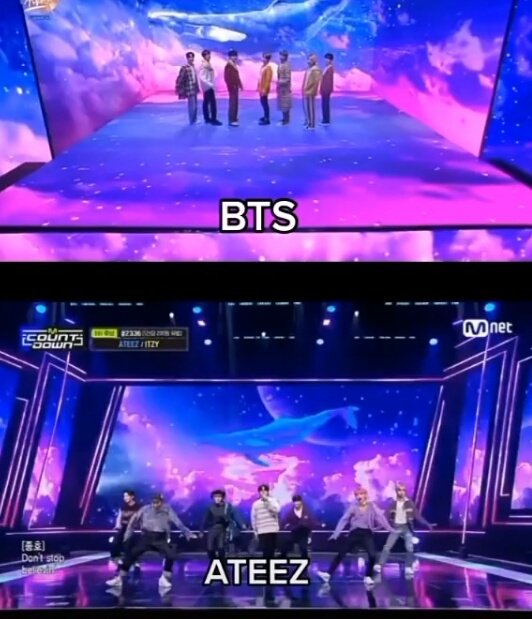 Ggkookfresita's tweet photo. Hasta hace poco vi llorando a atiny porque un grupo de chicas estaba plagiando a sus favs,pero ahora que army quiere defender a bangtan somos dramáticas!! Ya dejen la hipocresía!! #AteezStopCopyingBTS #ateezplagio https://t.co/2EjEWL5OgD