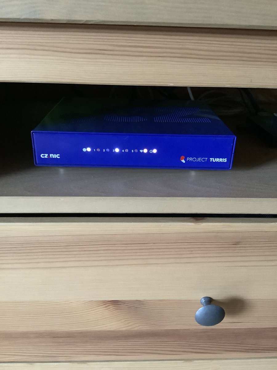 elcerny's tweet photo. @jan_valdman Provedeno. Slouží již mnoho let i díky skvělé podpoře. @turris_cz https://t.co/k0fF03cZ8y