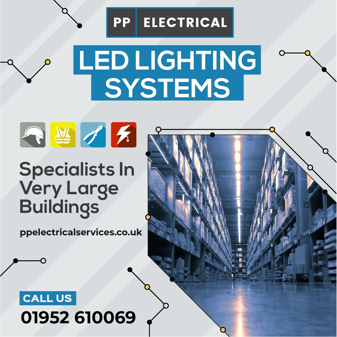 mawebdesign_uk's tweet photo. Low Energy LED Lighting Systems for:

✅ Brighter Whiter Light
✅ Factories
✅ Warehouses
✅ Distribution Centres
✅ Manufacturing Facilities
✅ Large Workshops
✅ Sports Halls

Contact Us today 👇
🌐 https://t.co/mpoIh5Rgha
🔗 #Electricians #Telford #Shrewsbury https://t.co/o3DDBqF4S4