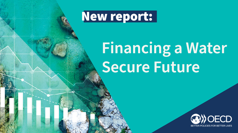 OECD's tweet photo. Addressing the #WaterFinancing 💧 challenge requires action to: 

✅Make the best use of existing finance 
✅ Create an enabling environment for investment
✅Ensure resilient investments 
✅Mobilise additional finance from public &amp; private actors 

🆕 👉 https://t.co/SelNqwXR51 https://t.co/GxRZTpAm3o