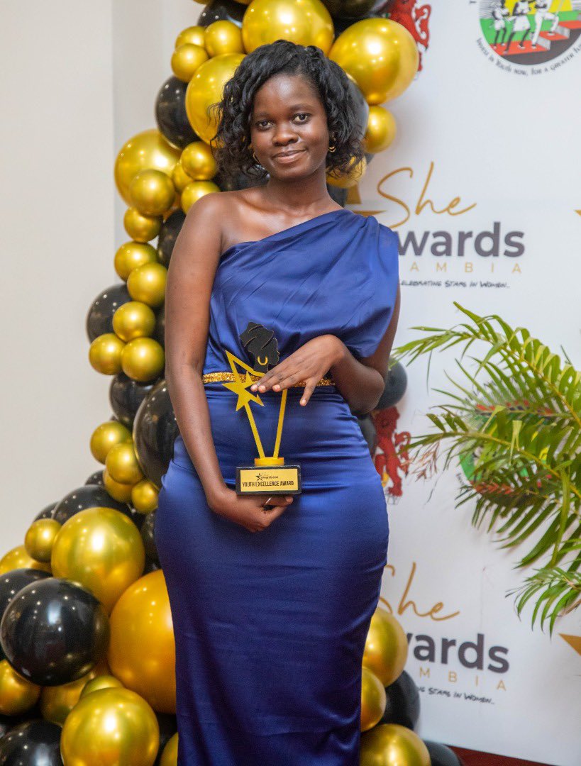 PoetLala's tweet photo. Dedicated to the many young Gambian women who continue to defy the odds and break barriers. The dream stays alive, the work continues. Thank you all for being a part of my journey ❤️. https://t.co/AO0xPjXrZE