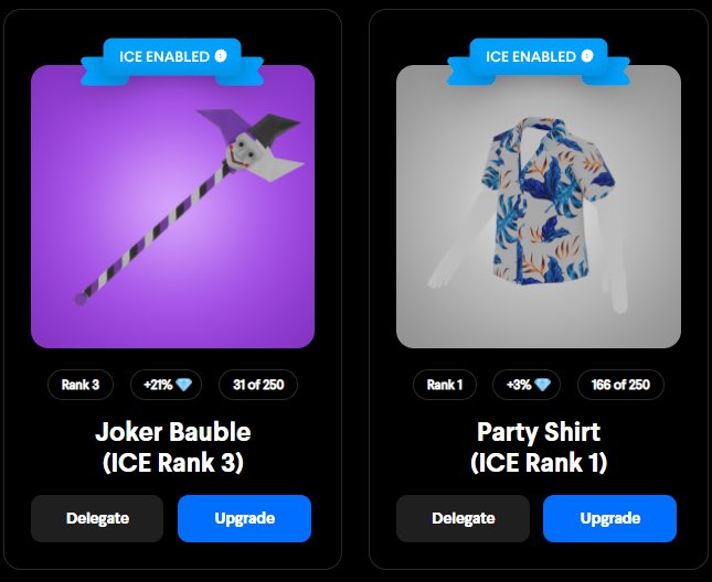 LaaCosaNostr's tweet photo. ICE Delegation Giveaway💎

📣#ICEPoker wearable 2-day trial, good results, will get you into my main guild 🤝
 
The winner will be revealed in discord.
https://t.co/g7EQjX680C 

✅ Follow @KongBTC 
✅ Like &amp; RT 
✅ Tag 2 Friends

#icepoker #Decentraland $ICE @DecentralGames https://t.co/QBLX8H8Qje