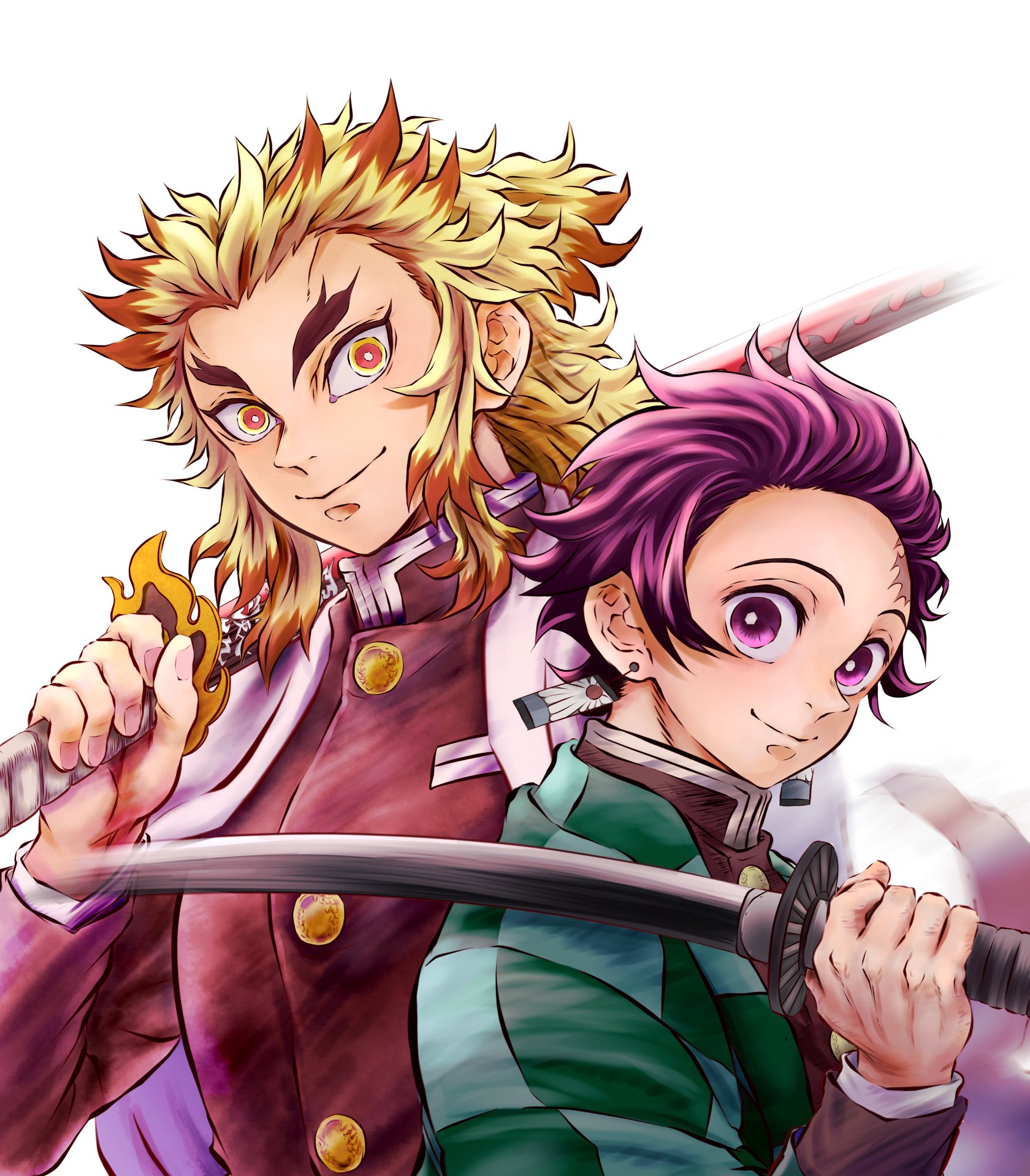 【希少】鬼滅の刃 無限列車編 煉獄杏寿郎＆竈門炭治郎 まとめ売り 鬼滅の刃 無限列車編 煉獄杏寿郎・竈門炭治郎 アクリルスタンド