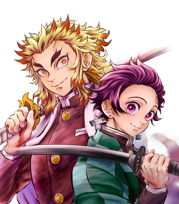 煉獄さんと炭治郎(模写カラー版)
煉獄さんはちょっとだけこっち向いてもらいました😊
鬼滅ロスも3週目ですね〜😭少しは慣れてきたかも?!

#無限列車編 #鬼滅の刃イラスト 
#鬼滅の刃ファンアート  #模写
#煉獄杏寿郎  #竈門炭治郎  #鬼滅の刃 