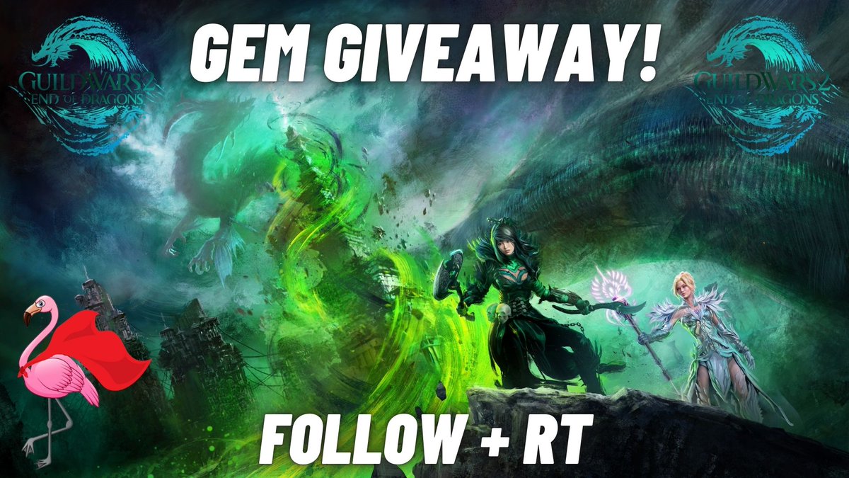 HeroicFlamingo's tweet image. 💎💎💎 To celebrate the successful release of the new @GuildWars2 expansion, I wanted to give something back to you guys! I will be giving away 800 Gems (courtesy of @ArenaNet) to one lucky person that RETWEETS this and FOLLOWS me on Twitter 💎💎💎 #GuildWars2 #GW2EOD