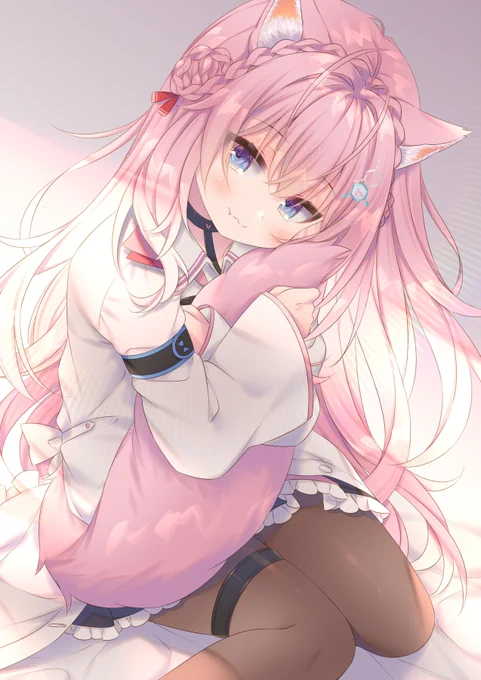 ピンクコヨーテのしっぽもふもふしたい 
#こよりすけっち #博衣こより #hololive 