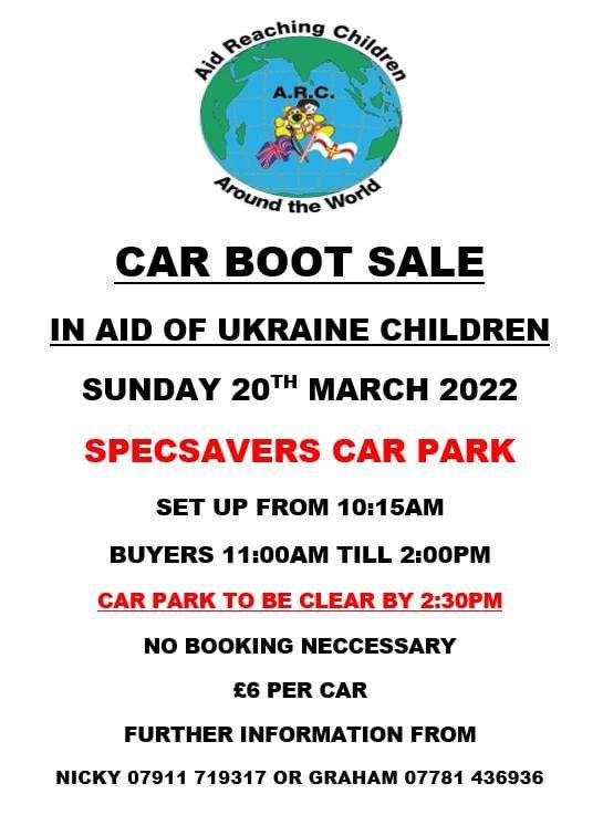 QueripelGraham's tweet image. We have decided to donate the use of Friends of Sri Lanka’s car boot sale date on 20th March to Aid Reaching Children to raise funds for children in the Ukraine suffering as a part of this terrible war. We will be pleased to see you all on 20th March.