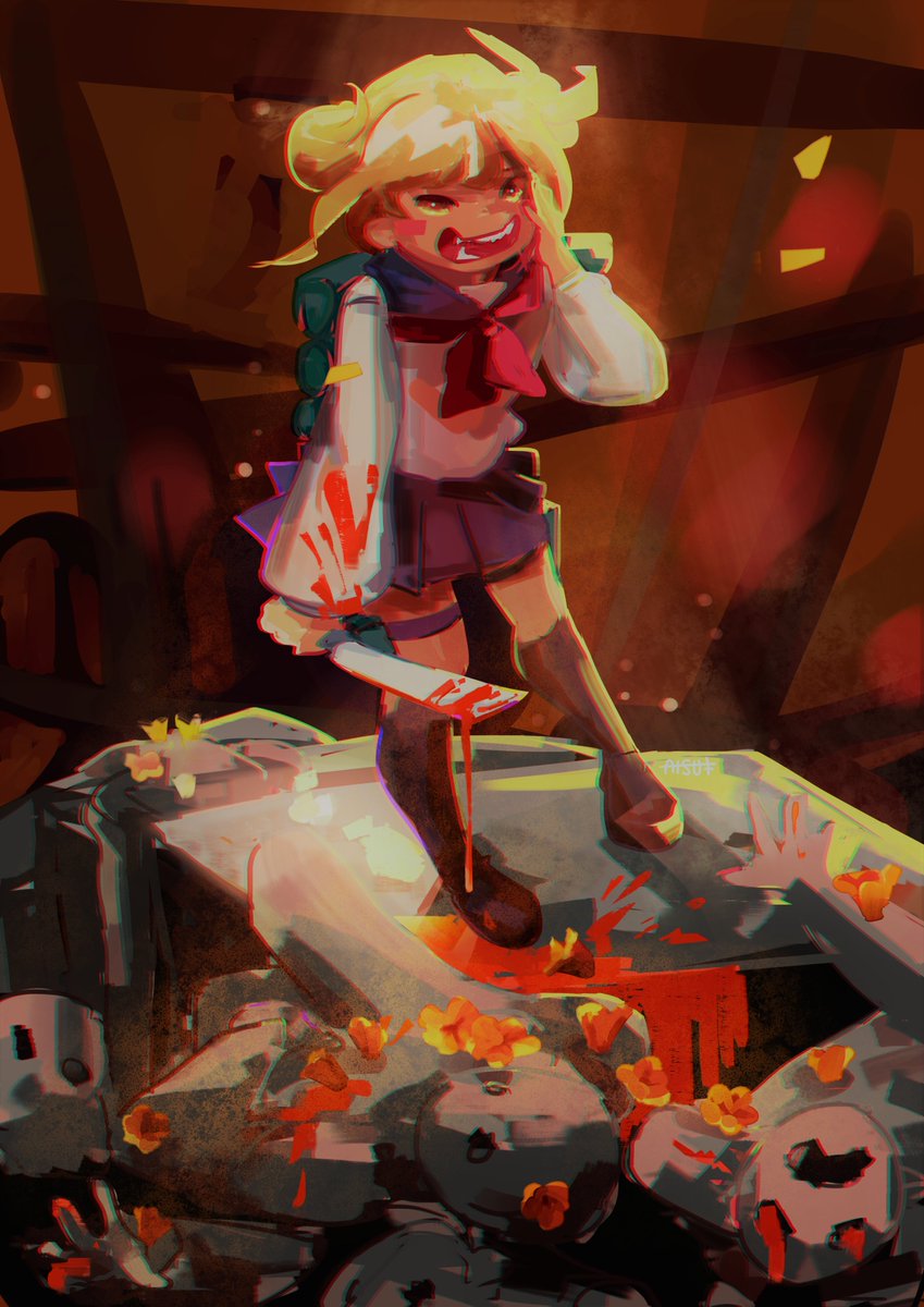 in the silence, orange poppies bloom 🩸

leftover sales are now on at <a href="/bnhabloom/">BNHA BLOOM | COMPLETE</a> flower shoppe!

#渡我 #トガヒミコ #BNHA #MHA #toga #himiko