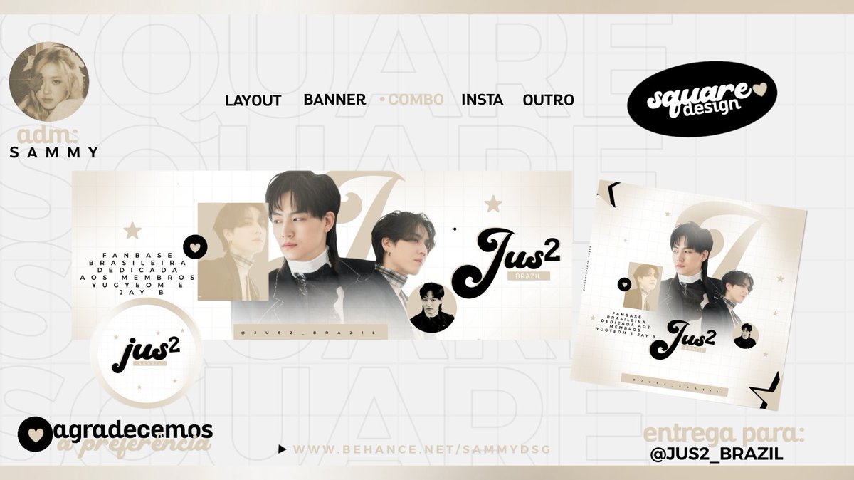 Square design tweet media