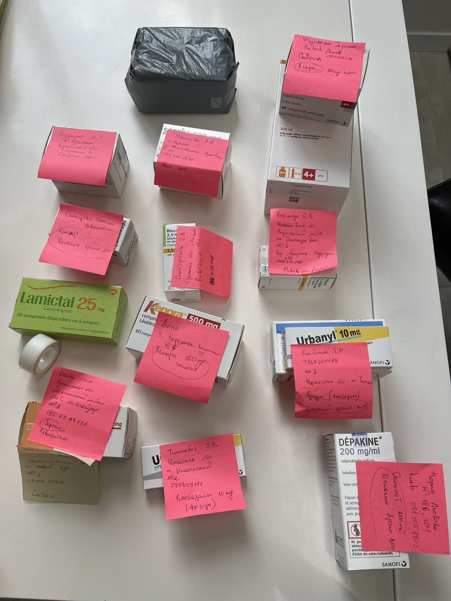 Today we send very specific medicine to 16 families in Ukraine for children with neurological illness such as #epilepsy and #DCP. We need to act quick as those children run out of medicine that already drove to the death of one of them … Thank you Olga Koukouchkina