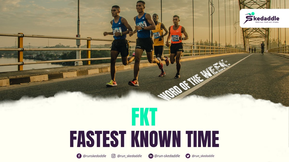 run_skedaddle's tweet photo. An FKT is a fastest known time.
Your goal is to get from Point A to Point B as fast as you can on a designated route. A few things differentiate it from an actual race.
#RunSkedaddle #Run #Runners #Running #Race #Sports #Marathon #stayfit #FKT #FastestKnownTime #TrailRunnning https://t.co/rPl8aTV87g