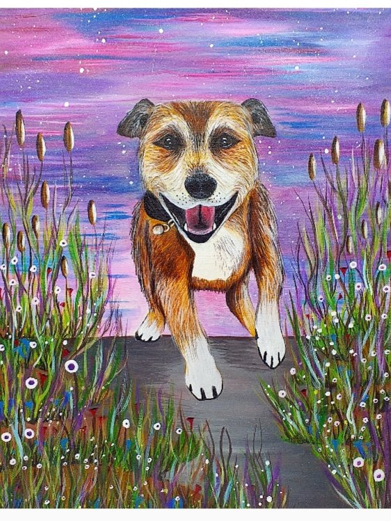 💜Good afternoon all💜
This is Buster. Its been such fun creating this whimsical pet portrait acrylic commission over the past month on and off. This will be making its way to its new owner this week💜
Stay safe folks.
💜
#acrylicpainting #artist #commission
