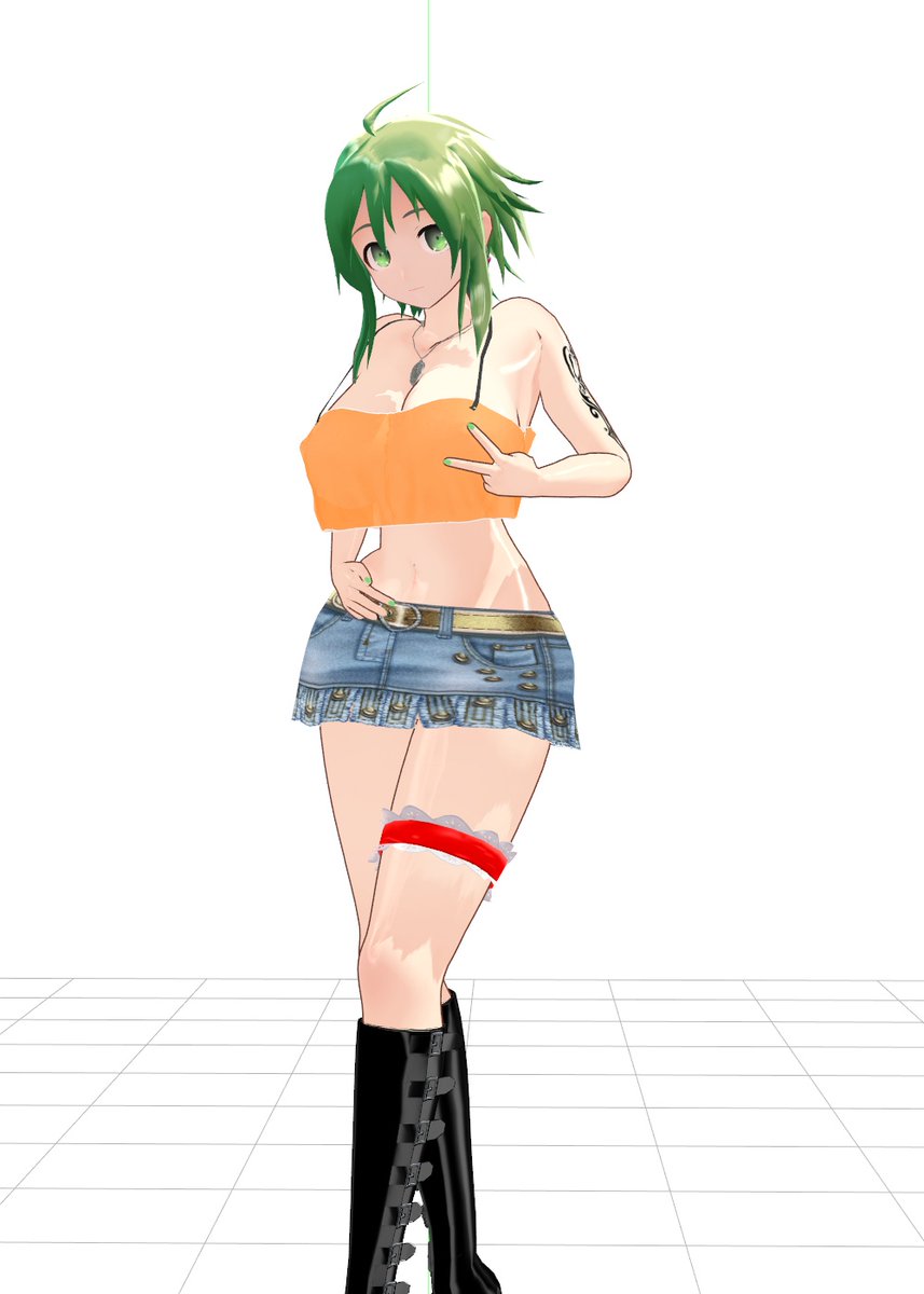 新しいギャルGUMIさんなんとか完成出来た^^ 