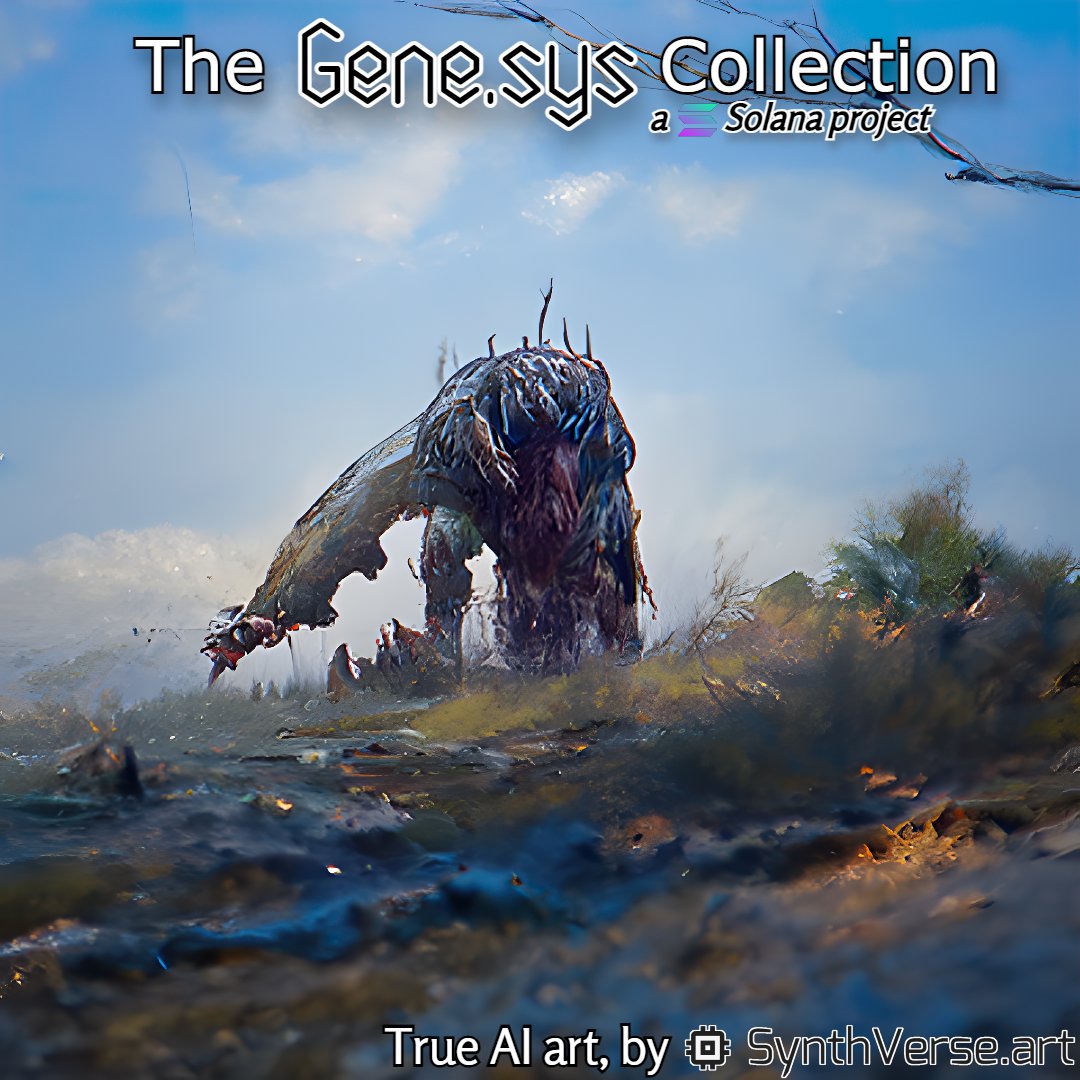 🎨"Shambler" (138/151)💎
‘Every world is beautiful in it's own way. Every creature... Not so much.’

Shouting this out to odd art connoisseur <a href="/aesolai/">Aesolai</a> whose two auctions coming this week look EXQUISITE❤️

If you love our art, check out what's available at linktr.ee/SynthVerse