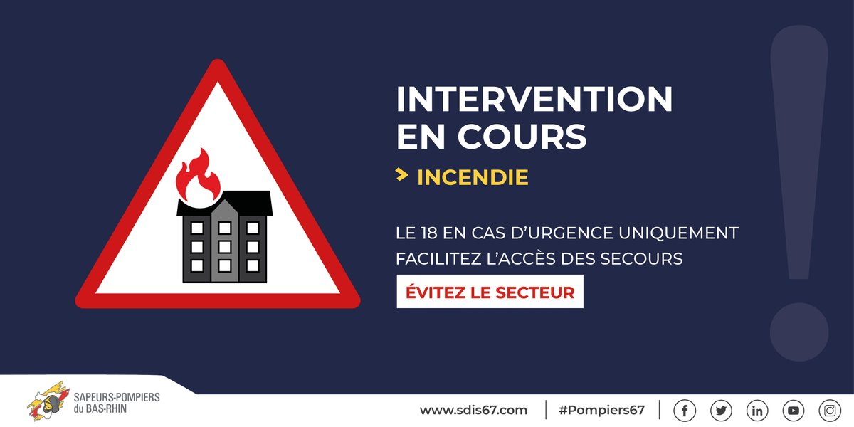 sdis67's tweet image. [INTERVENTION] ⚠️🔥 Incendie en cours à #Strasbourg - Place des Halles - Évitez le secteur et facilitez l’accès des secours 🚒