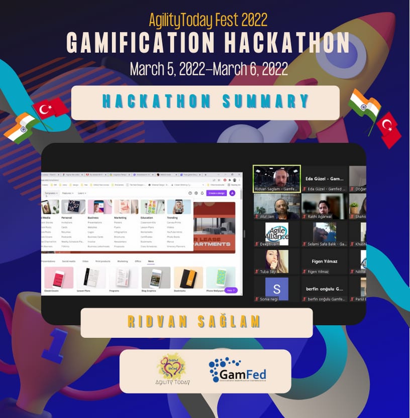 GamfedTurkiye's tweet photo. We met with Rıdvan Sağlam for Web 2.0 Training - Part 2 at India Gamification Hackathon. Training is over, now it is time to prepare the presentations!

Participants are ready for gamification under the mentorship of GamFed Turkey volunteers!

#IndiaGamificationHackathon #GamFed https://t.co/m02zS695Fj