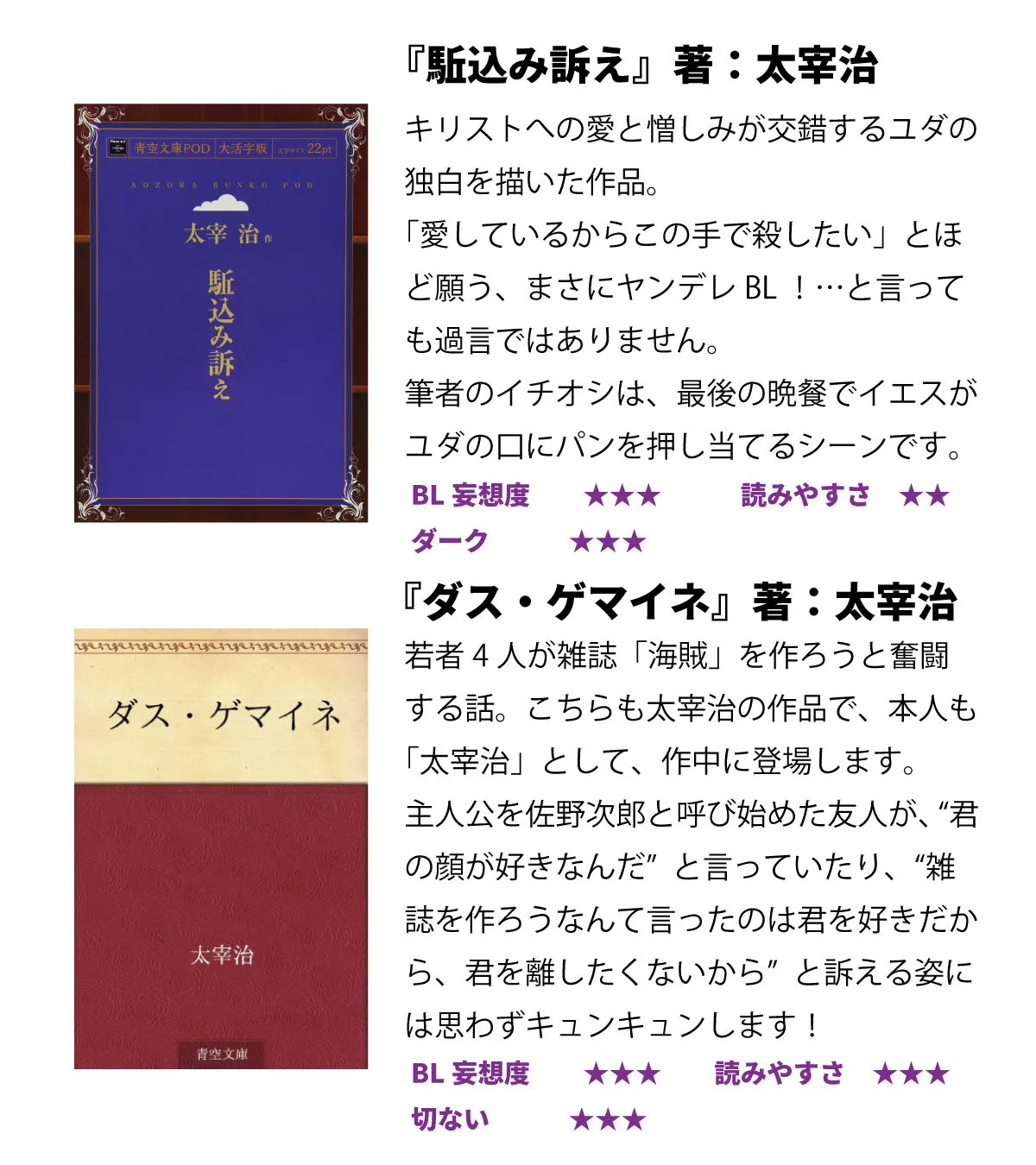ちるちるforlite 青空文庫は匂い系の宝庫 こんな上質な匂い系をタダで読める世界最高 青空文庫で読める匂い系文学作品をまとめました Bl好きで未読の方 損させないから今すぐ読んで お願いします 無料で読み放題 青空文庫