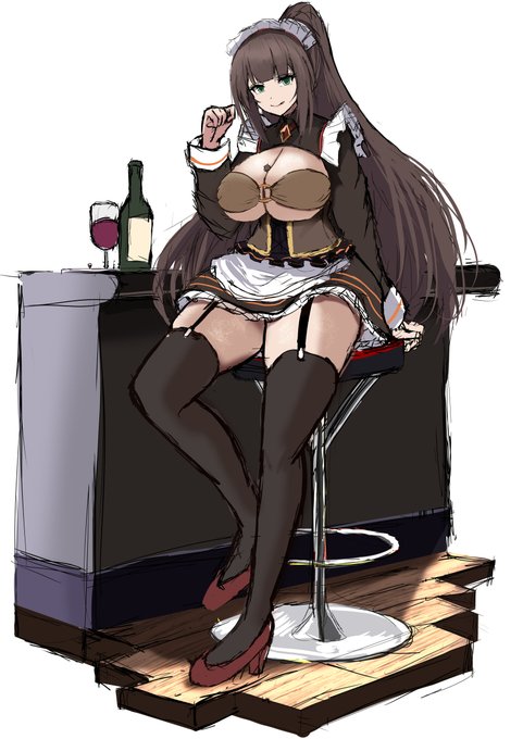 巨乳メイドの乳に挟まりたい 