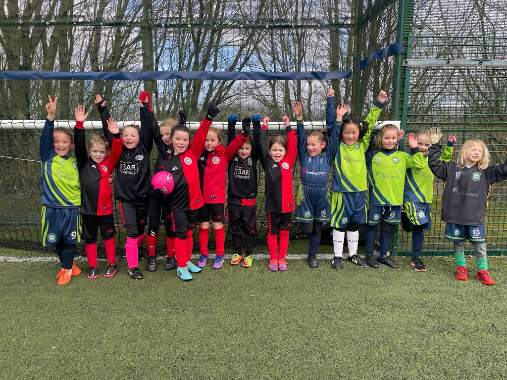 OfficialBBDFL's tweet photo. Wonderful pictures from our U7s girls matches between @BridgeJFCGirls @mossbankjfc @ABridgeGirls and @westburygirls all playing with smiles on their faces at @ArenaFootball_ this morning

#thesegirlscan #HerGameToo https://t.co/YHNZtxiL43