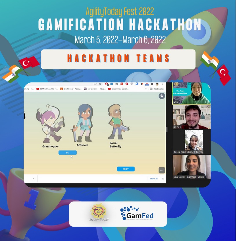 GamfedTurkiye's tweet photo. India Gamification Hackathon’dan Teams-1 sunuma hazırlanıyor! Heyecan dorukta...

Katılımcılar, GamFed Türkiye gönüllüleri mentorluğunda oyunlaştırmaya hazır!

#IndiaGamificationHackathon #GamificationHackathon #Hackathon #GamFedTurkey #AgilityToday https://t.co/Fuyo8C5jsB