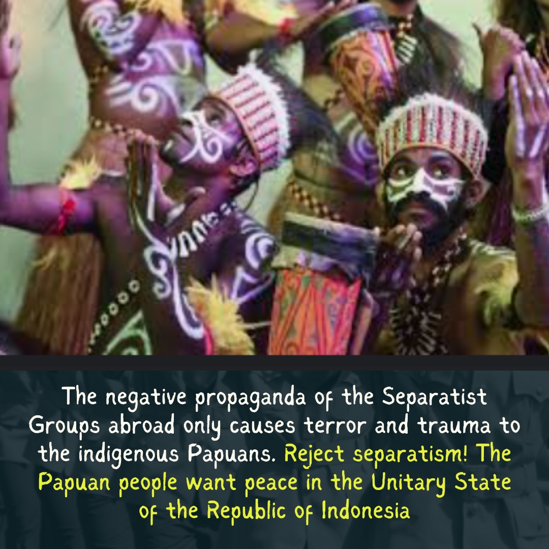 AnthaRafael's tweet photo. Propaganda of the seperatists groups will not bring the Papua anywhere but misery! https://t.co/3rHwyIlaAe