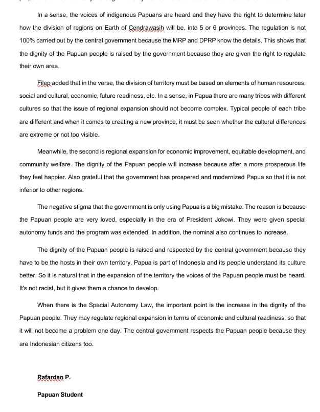 AriSyafie's tweet photo. Always support special autonomy for the future of the Papua https://t.co/qMxuf3oTj8