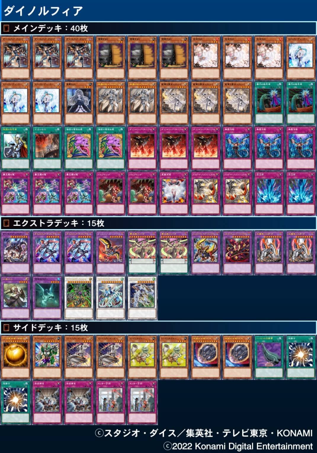 遊戯王 ダイノルフィア デッキ メイン40枚＋EX15枚 | havenholistic.ie