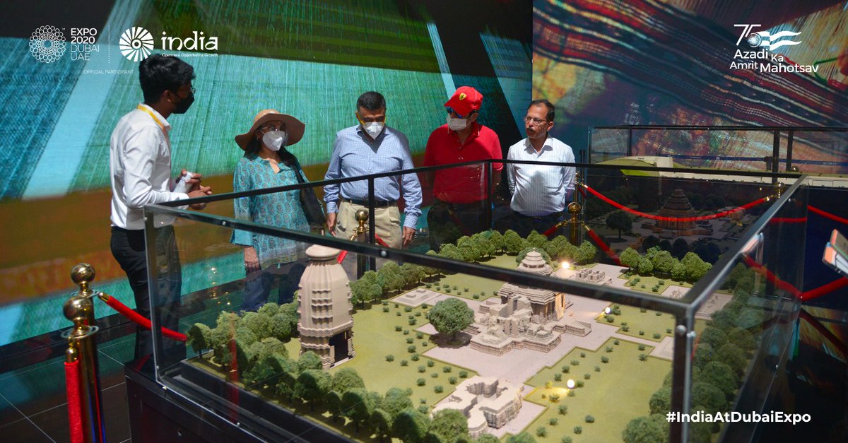 IndiaExpo2020's tweet photo. Mr. R.K. Pachnanda, Chairman, Haryana Electricity Regulatory Commission, visited the #IndiaPavilion at @expo2020dubai. 

#IndiaAtDubaiExpo #Expo2020Dubai @PachnandaR https://t.co/y8Sj4EVPFo