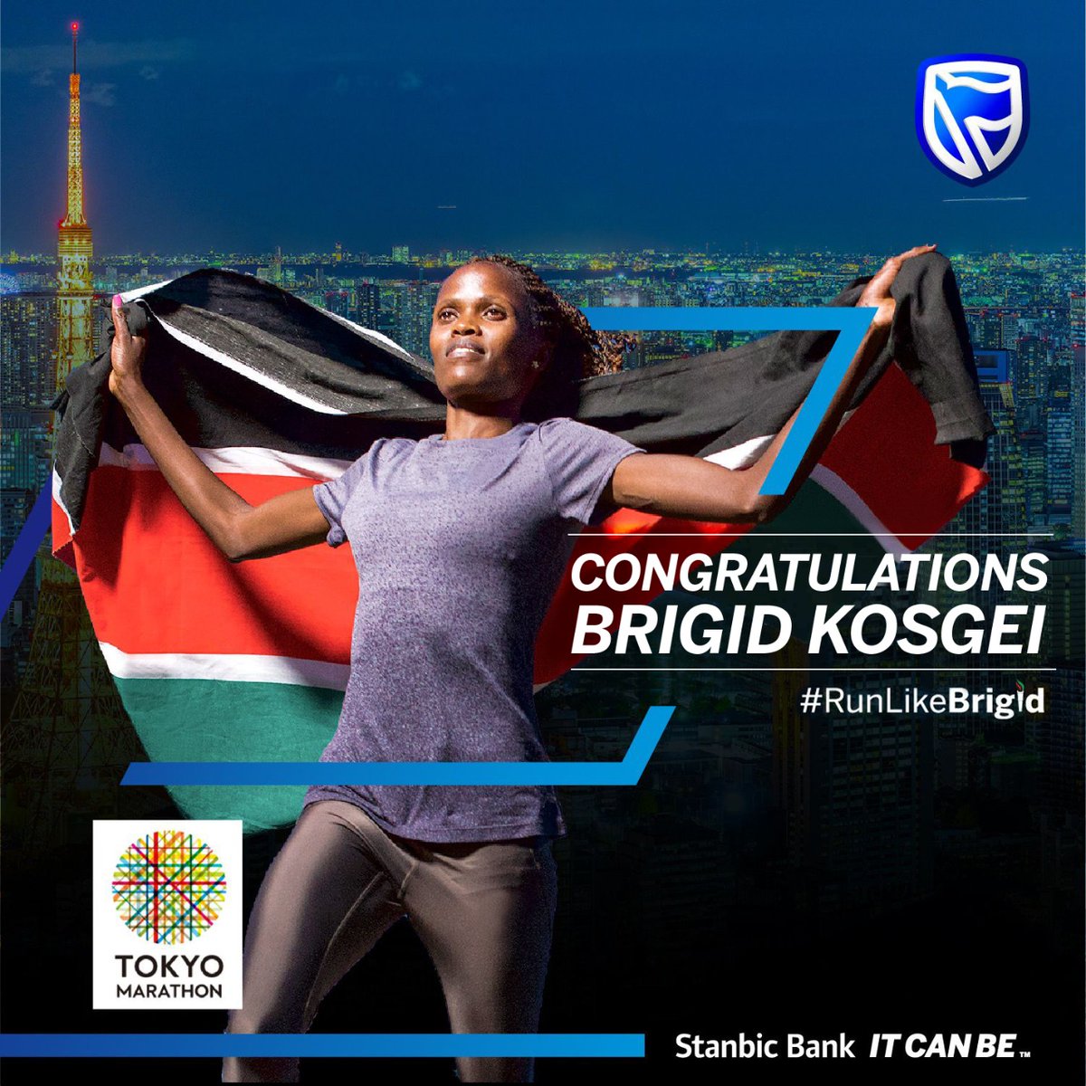 World Record champion  <a href="/BrigidKosgei/">Brigid Kosgei</a> is setting the pace for all of us!

✅ Fastest time at the #TokyoMarathon

✅3rd Fastest of all time for womens marathon

Congratulations Brigid, you're amazing!
#TokyoMarathon
#ItCanBe
#InternationalWomensDay
#BreakTheBias