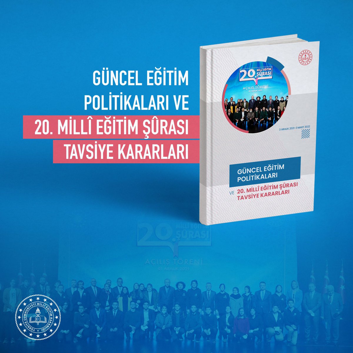 20. Millî Eğitim Şûrası'nda alınan tavsiye kararlarının uygulanan eğitim politikalarıyla hayata geçirilmesine yönelik ilk raporumuz yayımlandı.

#EğitimdeOrtakAkıl

👉meb.ai/s1Z4E5

<a href="/tcmeb/">Millî Eğitim Bakanlığı</a> @bursailmem @serkangur_ist @mahmut34979199