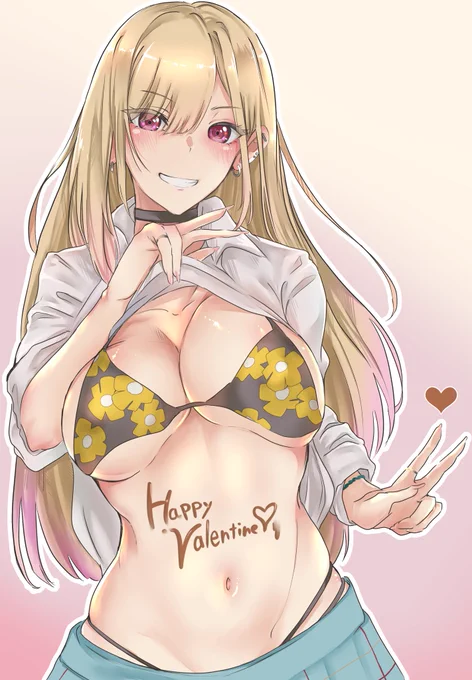バレンタインの時に描いたものを❣️
 #喜多川海夢生誕祭2022 